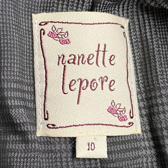 NANETTE LEPORE Grey Blazer 10 - Picture 9 of 12